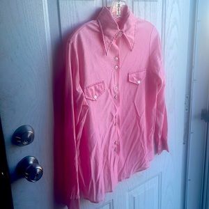 1970s style button down shirt